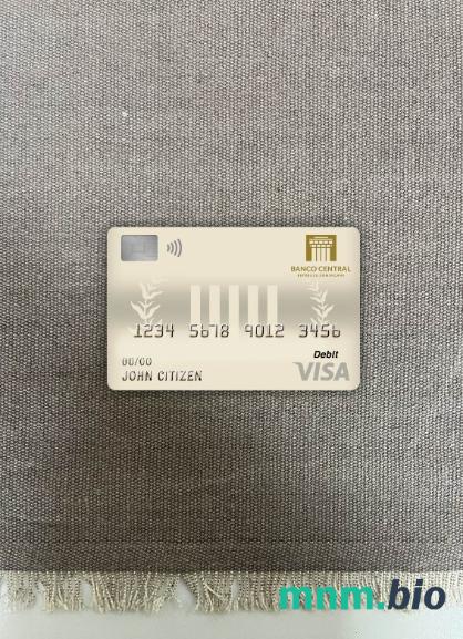 Dominican Republic Central bank visa obciążyć card wygląd fotograficzny skan PSD + zdjęcie